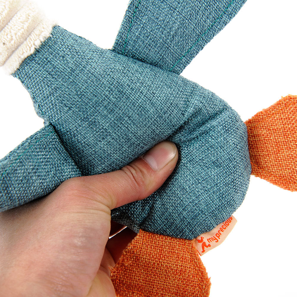 Puppy Linen Plush Pal - Interactive Chew Toy