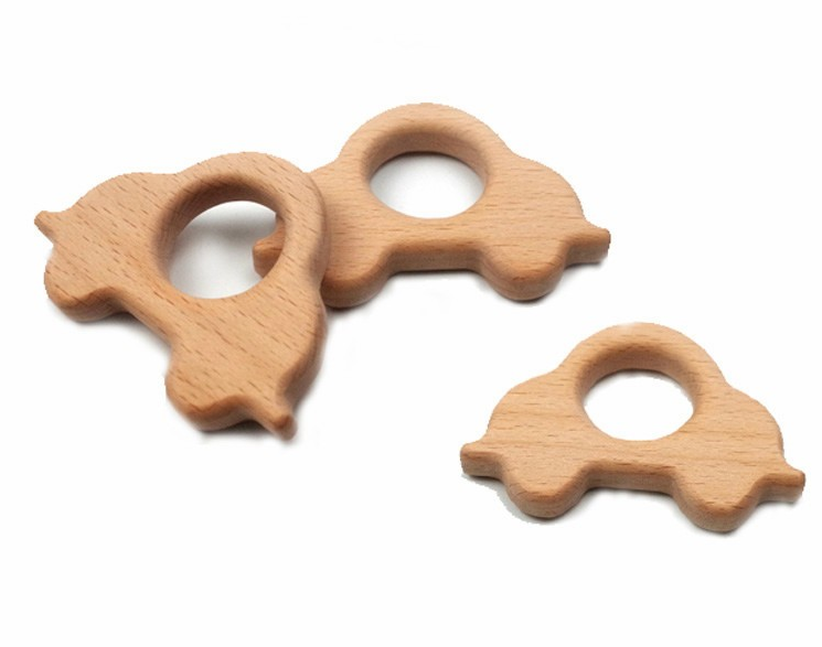 Beech Wood Baby Teething Stick and Chew Toy