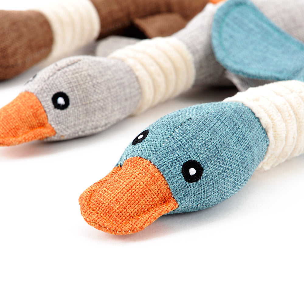 Puppy Linen Plush Pal - Interactive Chew Toy