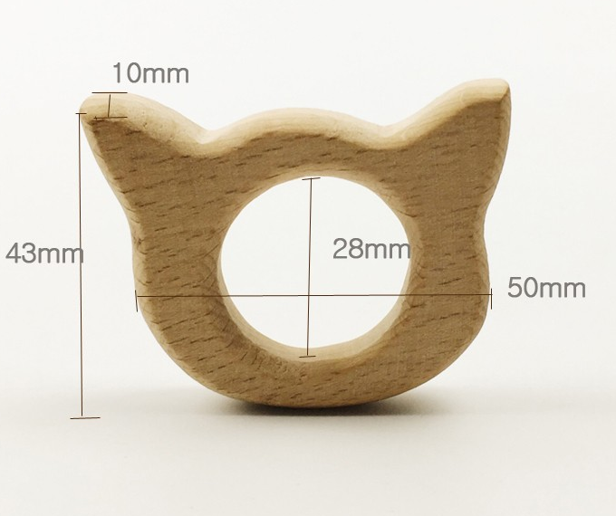 Beech Wood Baby Teething Stick and Chew Toy
