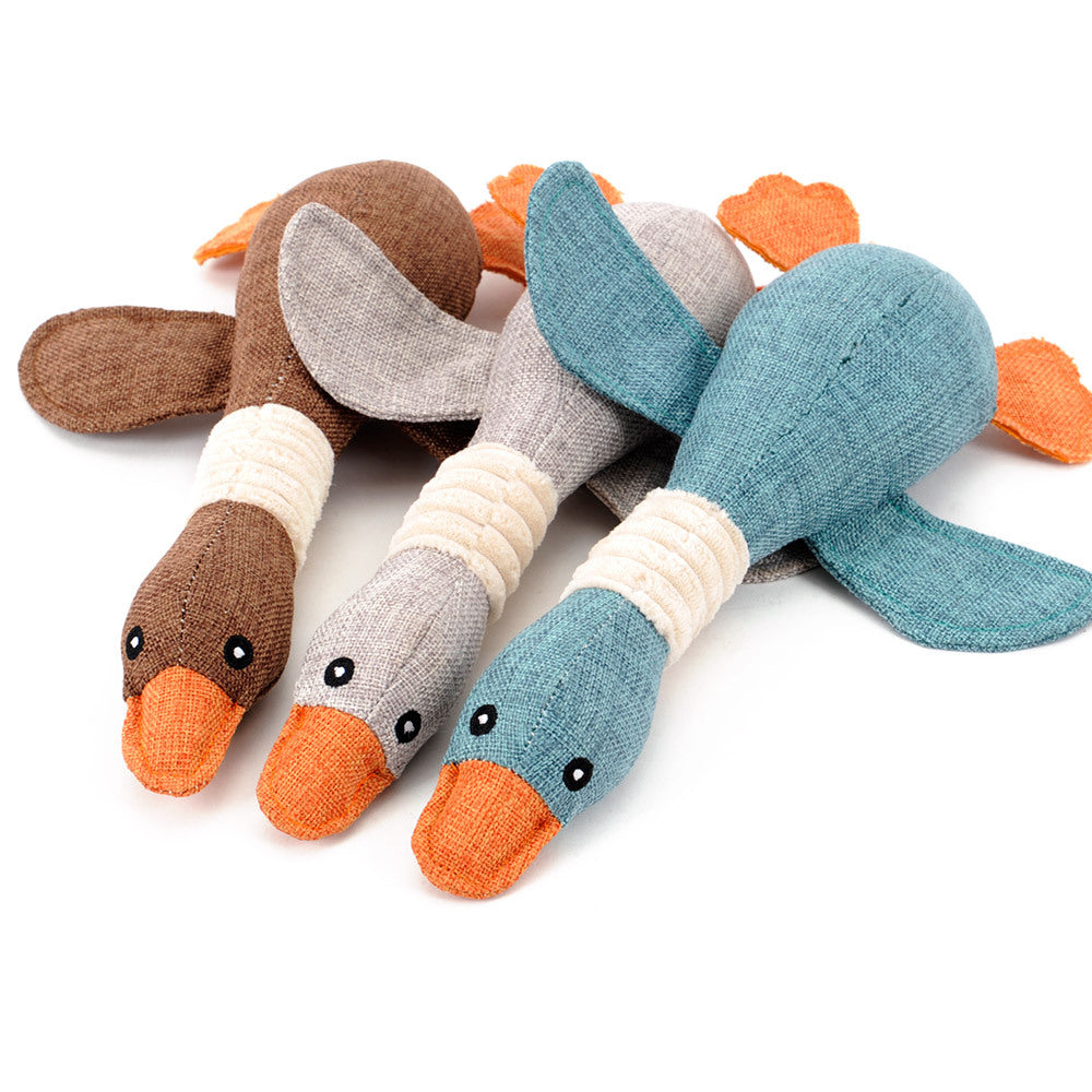 Puppy Linen Plush Pal - Interactive Chew Toy